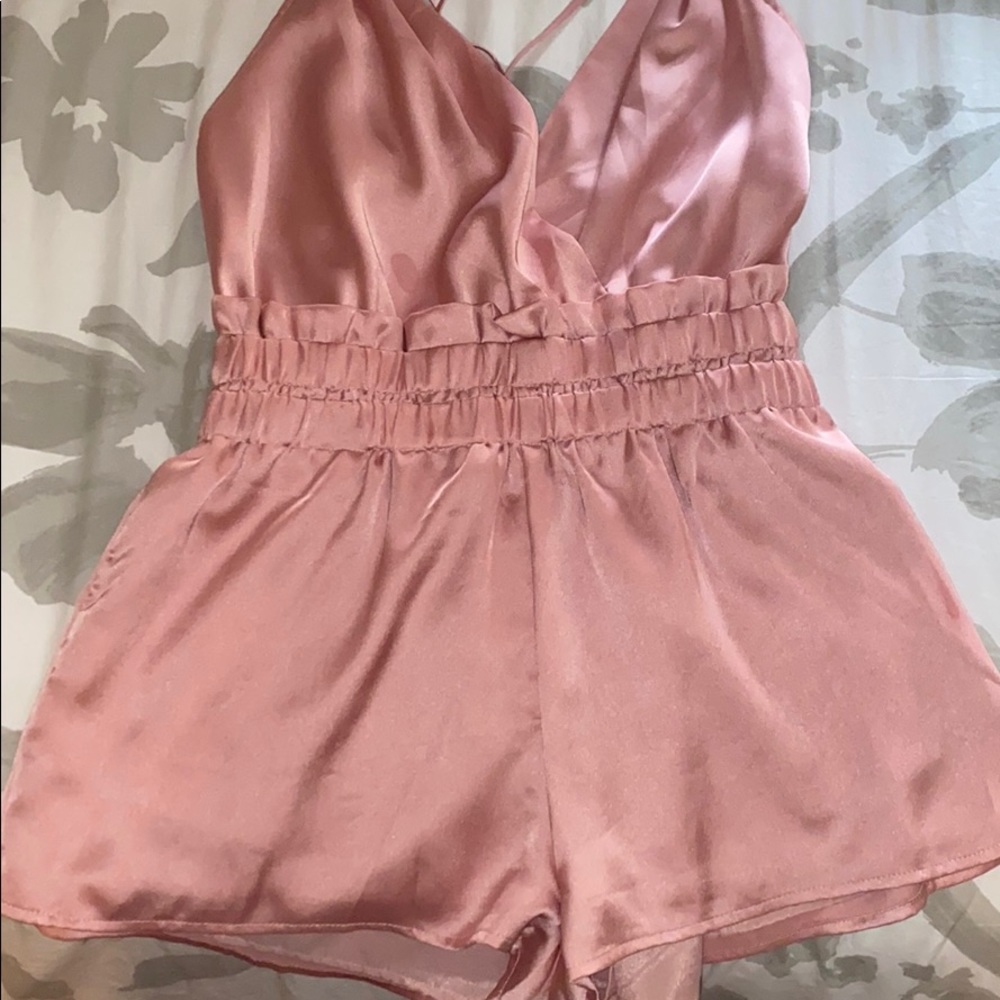 Silk romper